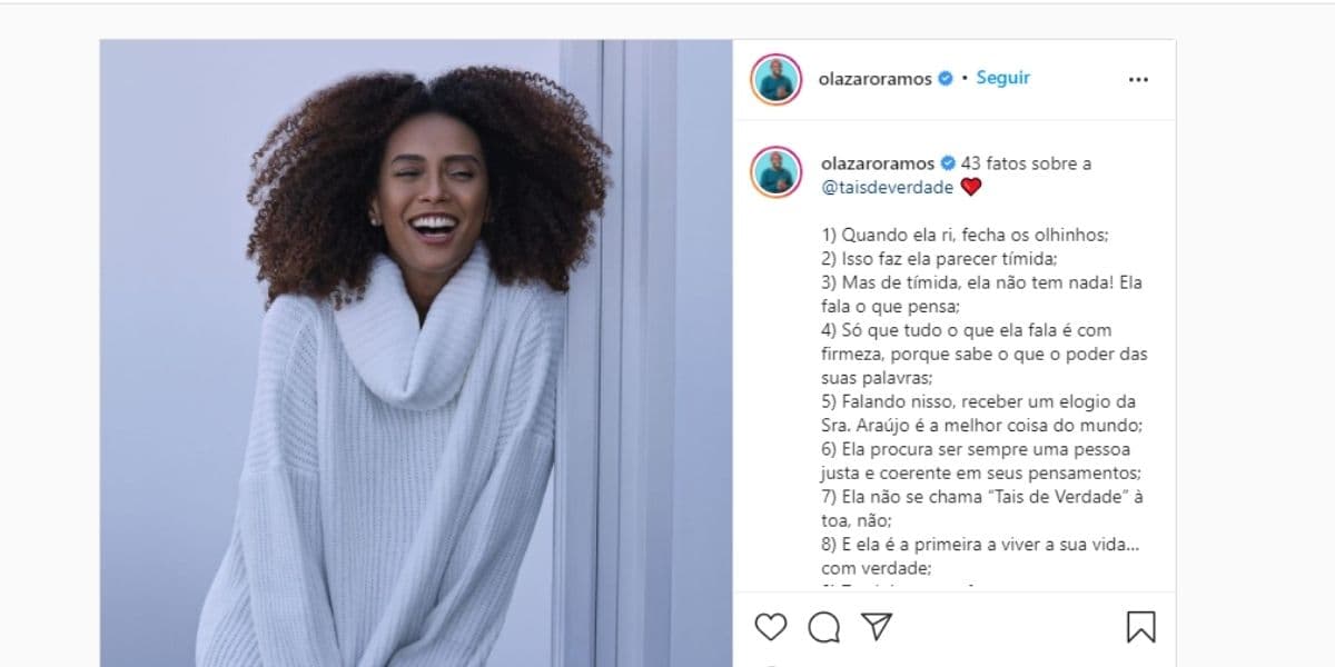 Lázaro Ramos, após ver Taís Araújo entregar separação, expõe lado oculto da atriz e confirma: "Não é fácil" Lázaro Ramos, após ver Taís Araújo entregar separação, expõe lado oculto da atriz e confirma: "Não é fácil"