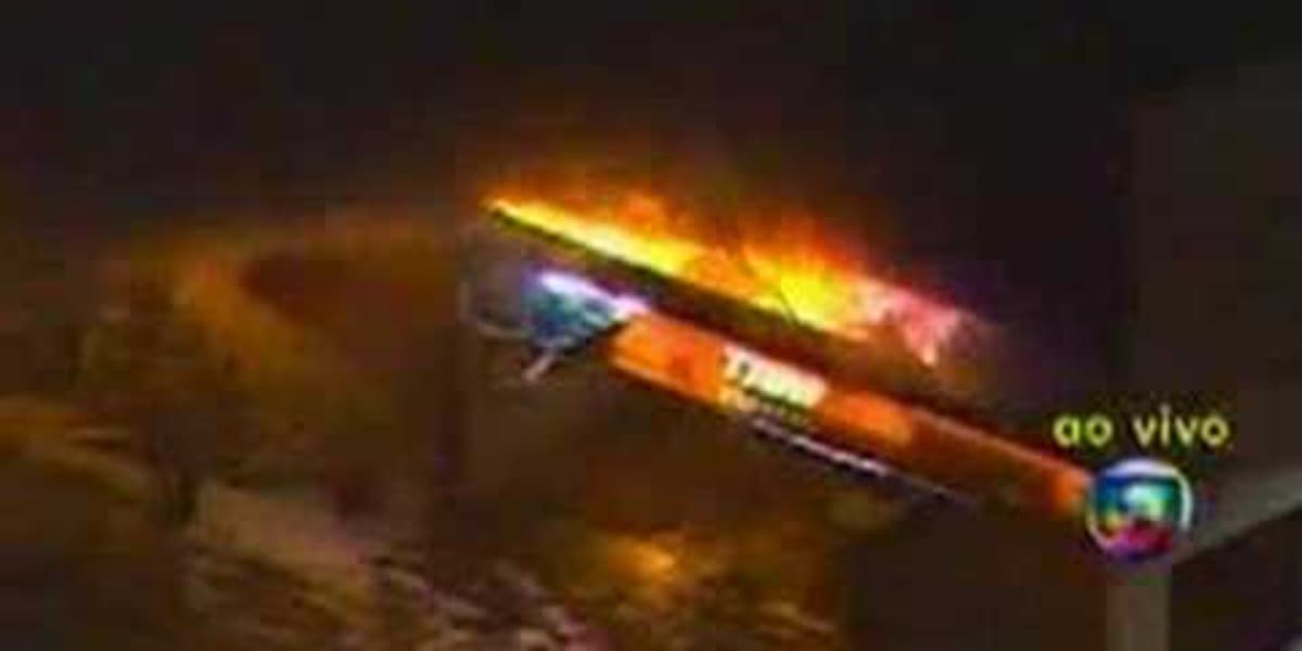 Acidente da Tam no Plantão da Globo (Foto: Reprodução/TV Globo)