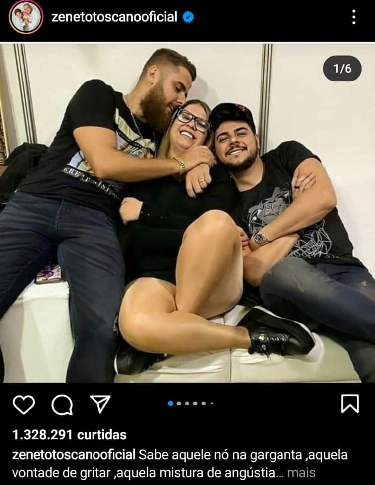 Fotos e depoimento de Zé Neto nas suas redes sociais para a amiga (Foto: Reprodução/ Instagram) Fotos e depoimento de Zé Neto nas suas redes sociais para a amiga (Foto: Reprodução/ Instagram)