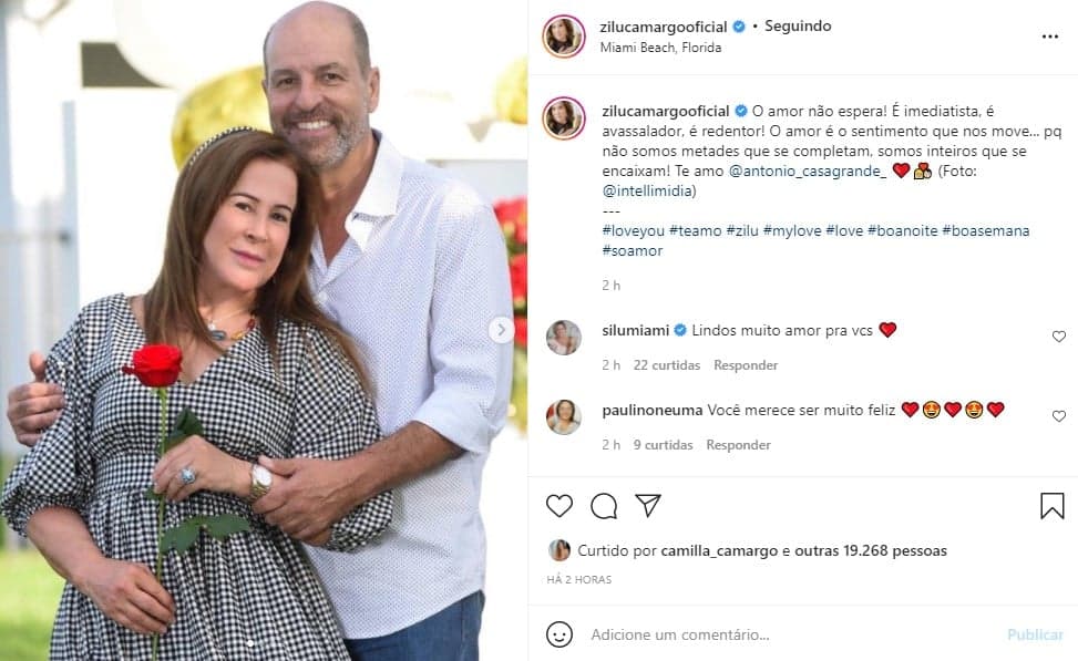 Zilu Godói decidiu se declarar para Antonio Casagrande (Foto: Reprodução)