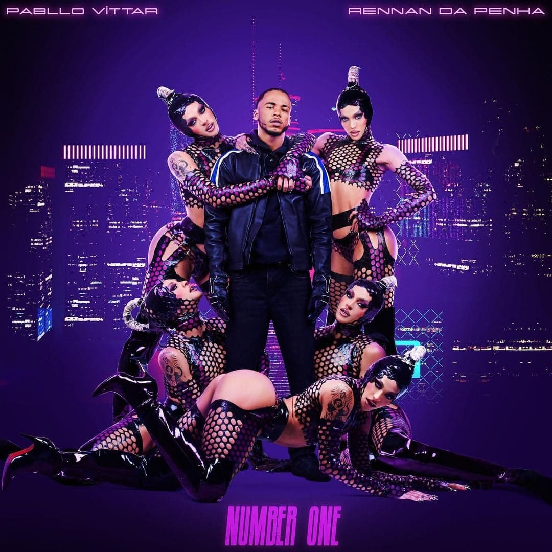 Capa do single de "Number One", de Pabllo Vittar com Rennan da Penha (Foto: Divulgação)