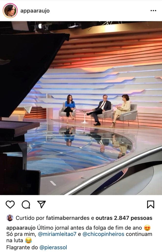 Ana Paula Araújo confirma saída do Bom Dia Brasil e faz anúncio na Globo: “Último jornal” Ana Paula Araújo confirma saída do Bom Dia Brasil e faz anúncio na Globo: “Último jornal”