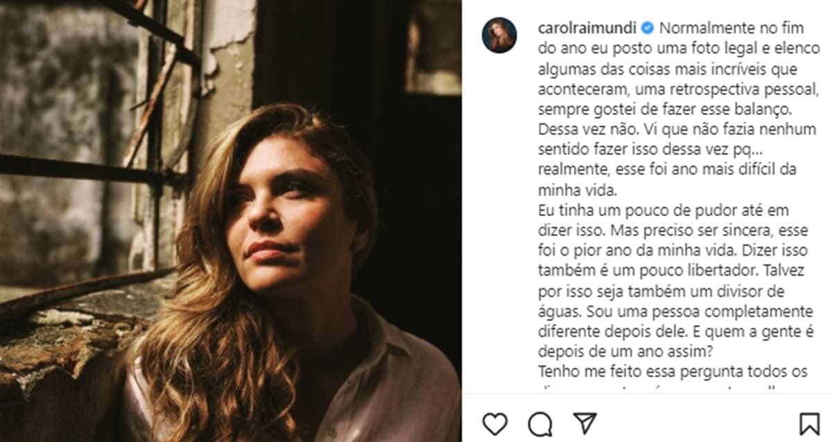 O desabafo completo da jornalista pode ser conferido em seu perfil do Instagram (Foto: Reprodução/Instagram) O desabafo completo da jornalista pode ser conferido em seu perfil do Instagram (Foto: Reprodução/Instagram)