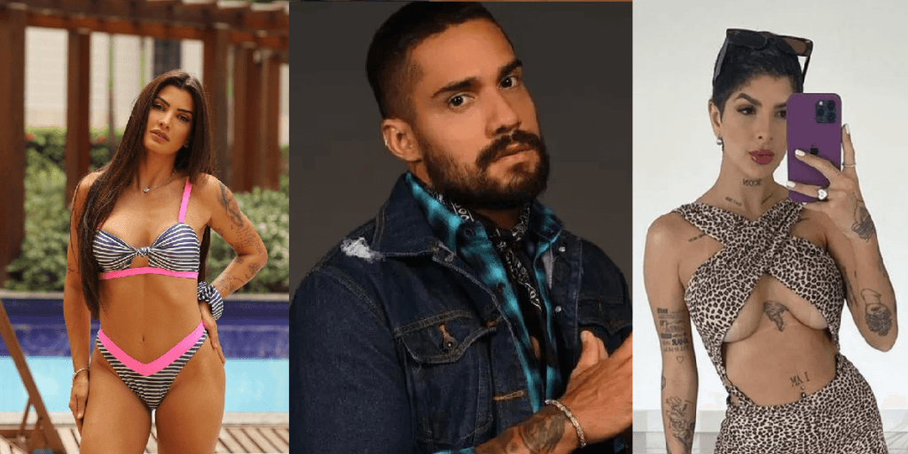 Ex-A Fazenda, Bil Araújo e Marina Ferrari se beijam em evento e Lary Bottino se revolta com ‘traição’