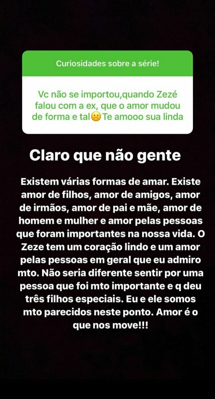 Storie de Graciele (Foto: Reprodução/ Instagram) Storie de Graciele (Foto: Reprodução/ Instagram)