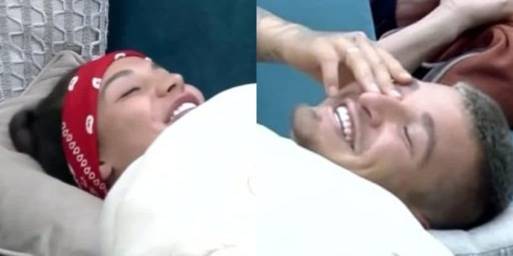 Fazenda 13: MC Gui e Aline ignoram às câmeras e movimentam edredom como nunca: "Quero"