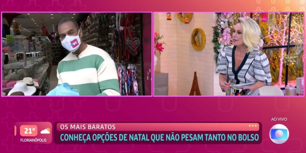 "Não fica revoltado não", Ana Maria dá ordem a repórter, rapaz peita loira e foge: "Desse jeito vou embora"