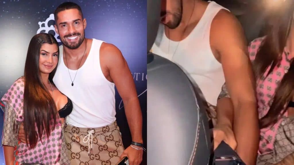 Bil Araújo e Marina Ferrari de A Fazenda 13 assumem romance inesperado em festa de Virgínia Fonseca