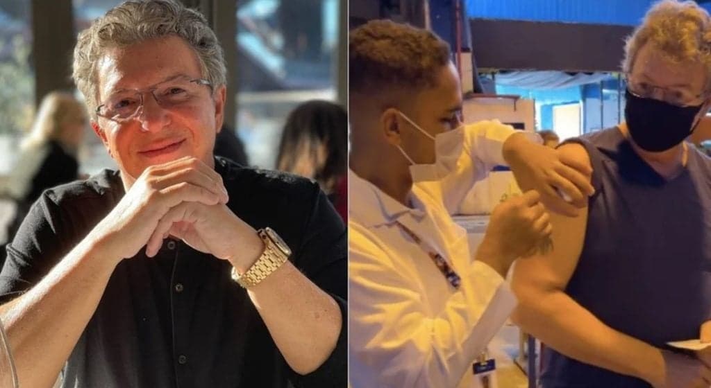 Boninho vai tomar 3ª dose da vacina e tira sarro de mulher que pede vaga no BBB22: "Tá veinha já!"