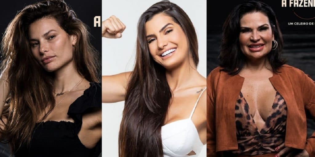 A Fazenda 13: formam a roça desta semana Dayane Mello, Solange Gomes e Marina Ferrari; vote em quem será eliminada