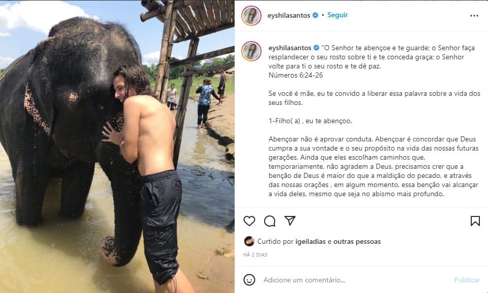 Cantora Eyshila faz desabafo após filho entrar para o OnlyFans - Foto: Reprodução Cantora Eyshila faz desabafo após filho entrar para o OnlyFans - Foto: Reprodução