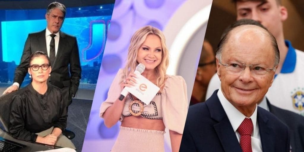 Globo afunda com Gentil, novelas e JN; SBT vive graças à Eliana e Record se levanta: A audiência da TV em 2021