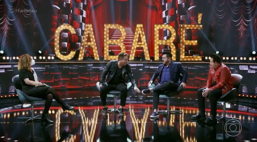 Leonardo trocou Eduardo Costa por Bruno e Marrone e deu entrevista ao Fantástico (Foto: Reprodução/TV Globo)