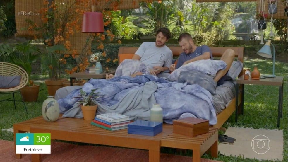 Rodrigo Hilberto e José Loreto no É De Casa (Foto: Reprodução)