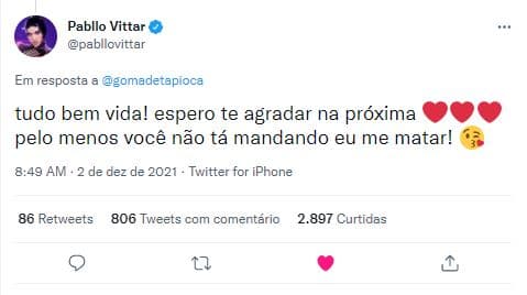 Pabllo Vittar desabafou nas redes sociais (Foto: Reprodução/Twitter)