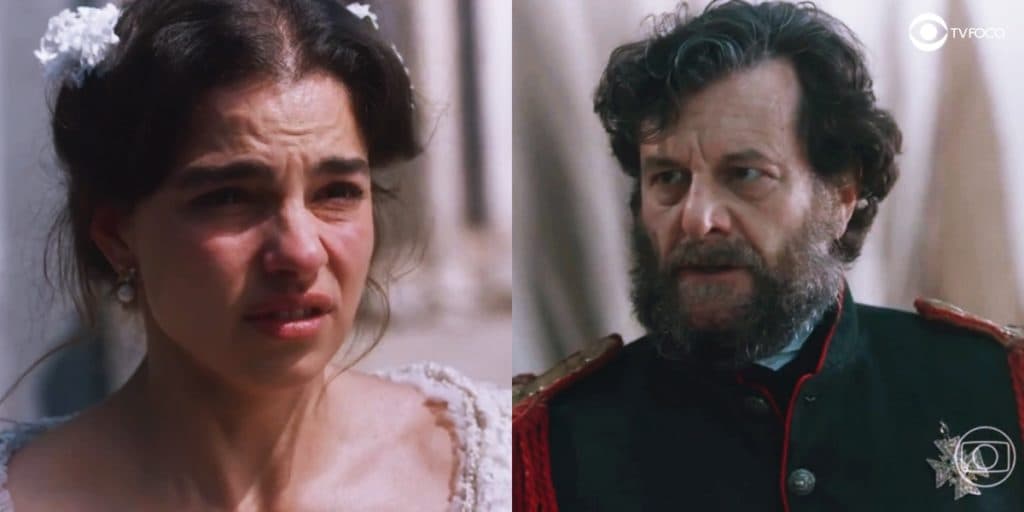 Nos Tempos do Imperador - Após batalha sangrenta, Solano sequestra Pilar e sentencia: "Minha primeira escrava"