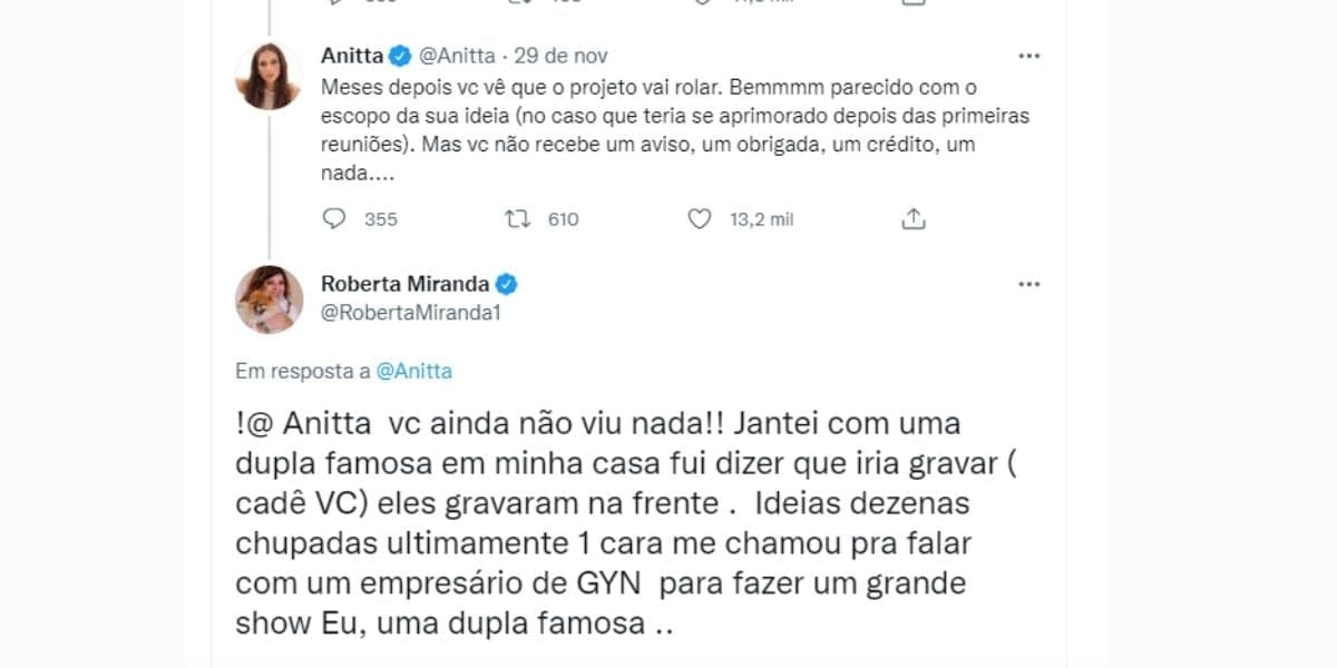 Roberta Miranda sofreu nas mãos de Leonardo (Foto: Reprodução/ Twitter)