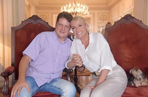 Xuxa e Marcelo durante o reencontro (Foto: Divulgação) Xuxa e Marcelo durante o reencontro (Foto: Divulgação)