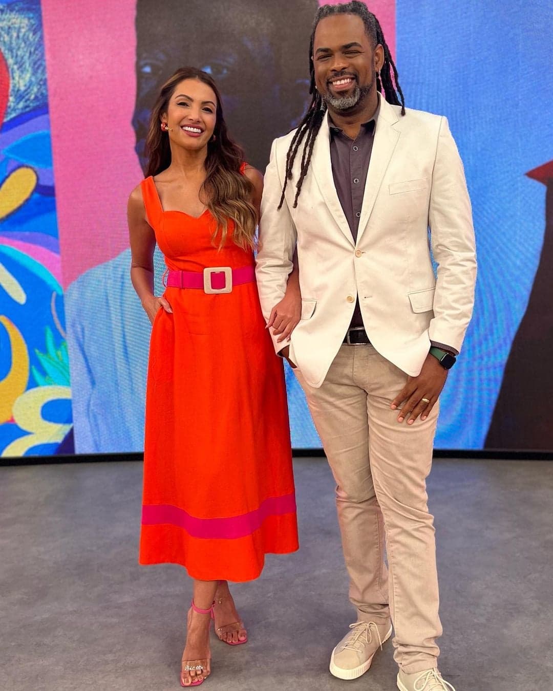 Patrícia Poeta e Manoel Soares substituem Fátima Bernardes no "Encontro" (Foto: Reprodução/Instagram)