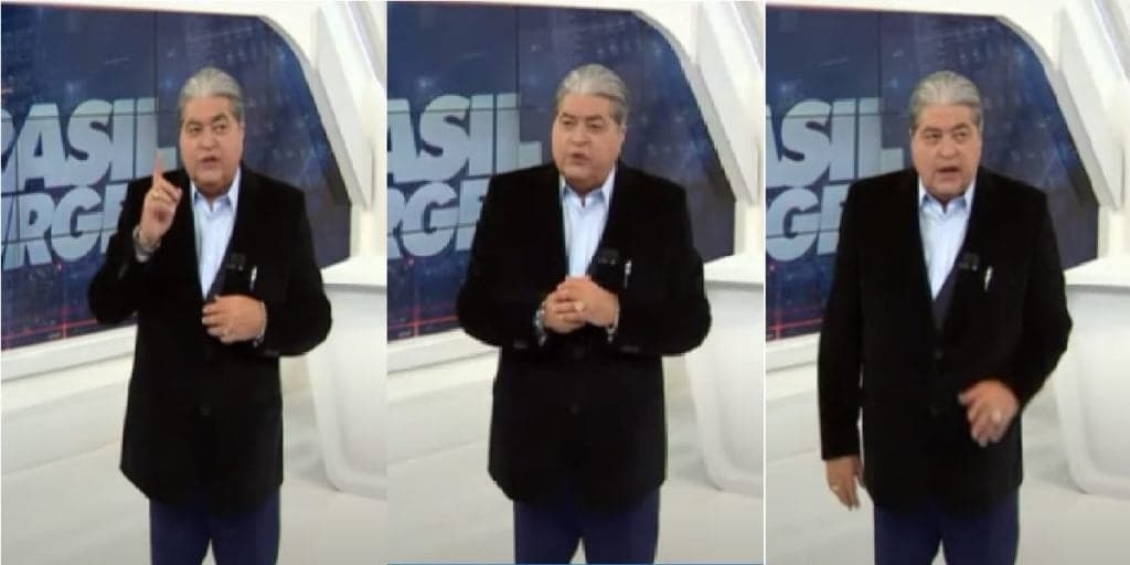 Datena esculacha na Band, ao vivo, se enfurece e vai aos berros: “Eu não gosto de mentira”