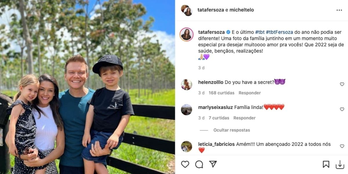 Thais Fersoza e Michel Teló (Reprodução) Thais Fersoza e Michel Teló (Reprodução)