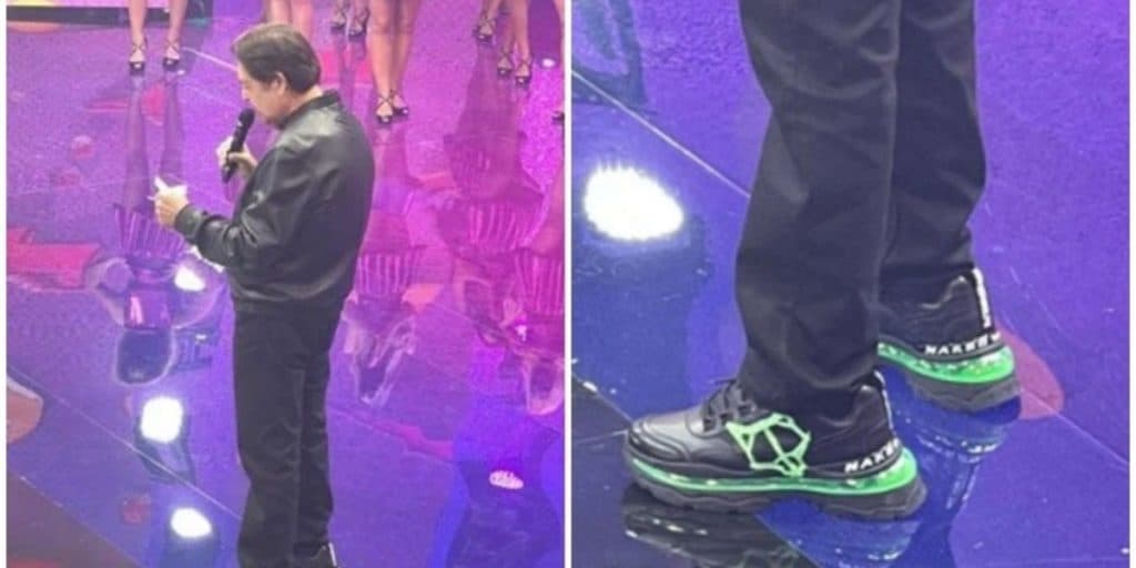 Tênis usado por Faustão em programa na Band chama atenção pelo luxo; descubra o valor