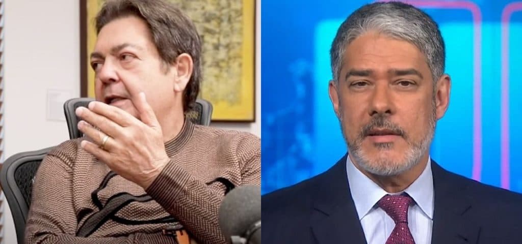 Bonner e Faustão travam guerra e âncora do JN é desmascarado pelo apresentador: "A gente conhece a intimidade"