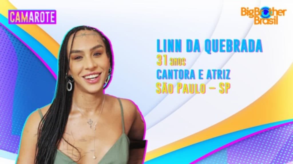 Linn da Quebrada, é confirmada no BBB22: "Para colar comigo tem que ser sincero, honesto e saber jogar"