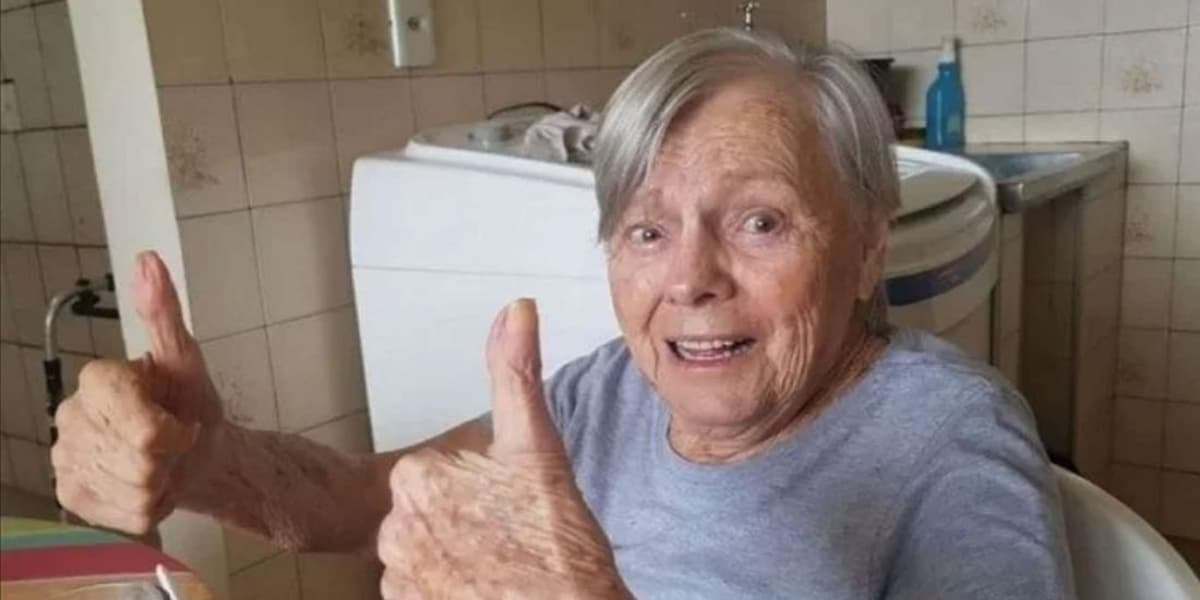 Dona Olinda, Mãe de Bolsonaro (Foto: Reprodução)