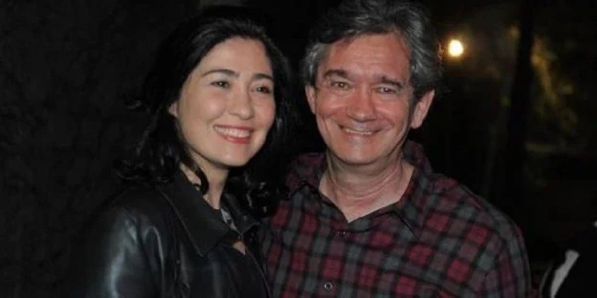 Serginho Groisman ao lado da esposa (Foto: Divulgação)
