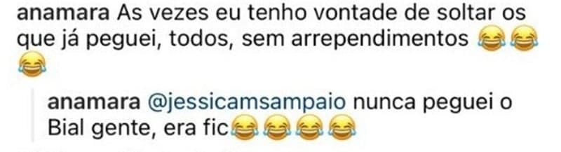 Comentário de Anamara sobre a publicação de JUliette Freire, na página da Gina Indelicada (Foto: Reprodução/Instagram)