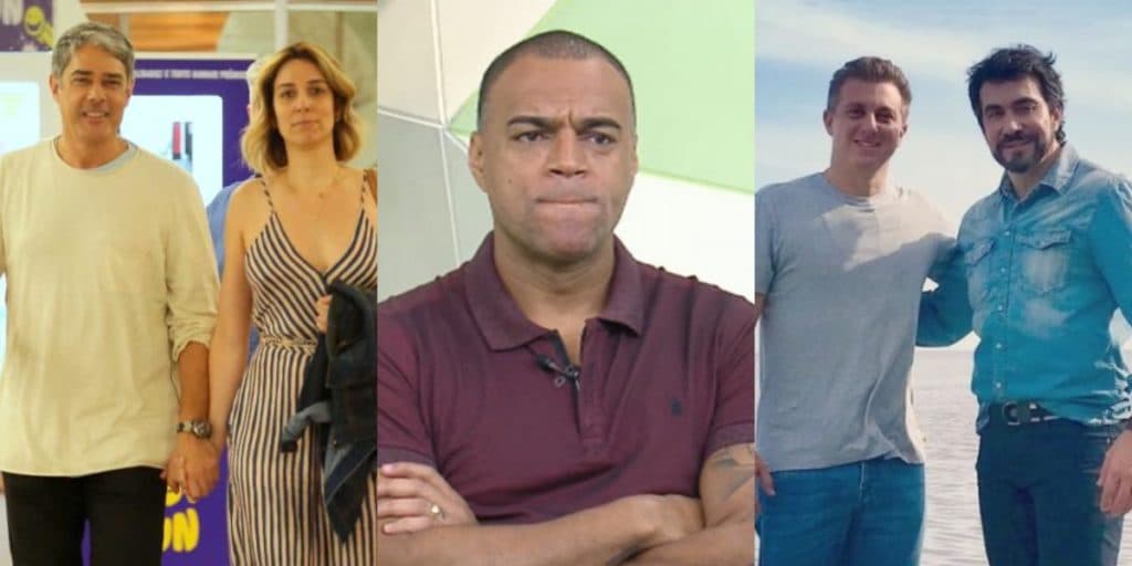 Denilson desmorona sobre câncer e Huck dá chega pra lá em padre