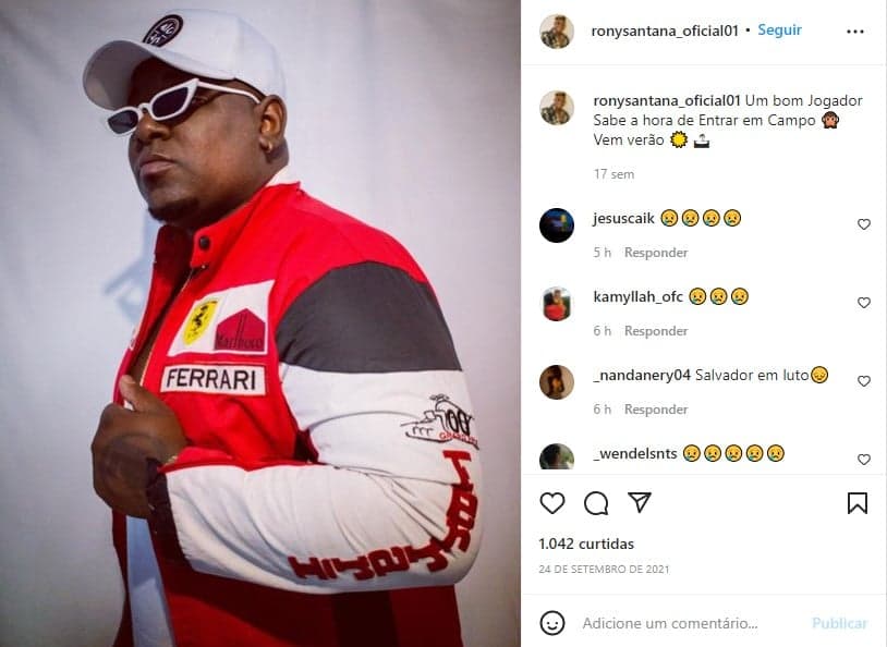 O cantor Rony Santana morreu aos 27 anos - Foto: Reprodução O cantor Rony Santana morreu aos 27 anos - Foto: Reprodução