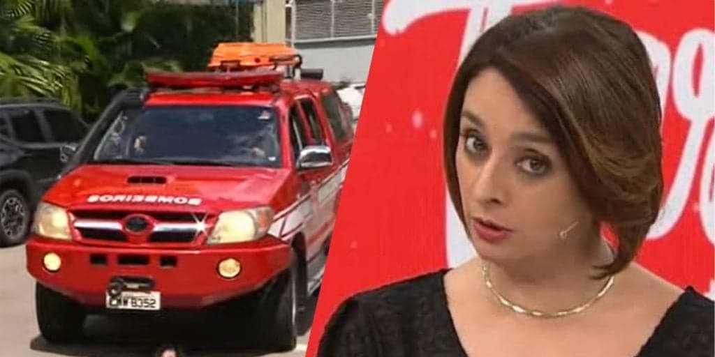 Catia Fonseca sobe em prédio da Band, desce em altura de 12 metros e bombeiros são convocados em estúdios