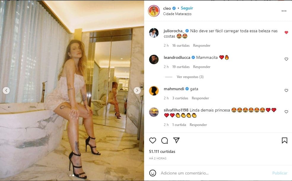 Cleo Pires exibe boa forma em sequência de fotos no Instagram - Foto: Reprodução