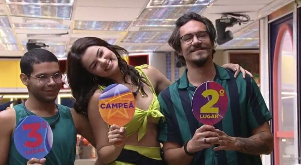 O pódio de Eslovênia foi entre Vyni e Eliezer (Foto: Reprodução / Globoplay)