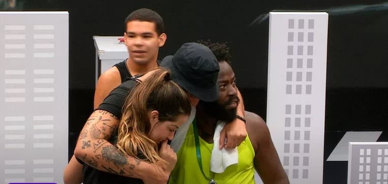Douglas Silva e Rodrigo Mussi vencem a Super Prova do BBB22 (Foto: Reprodução / Globoplay)