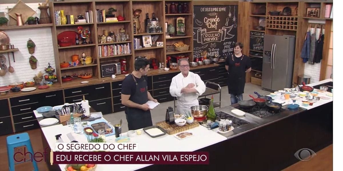 "Eu quero falar", Edu Guedes declara amor por rapaz no The Chef e confirma na Band: "De coração"