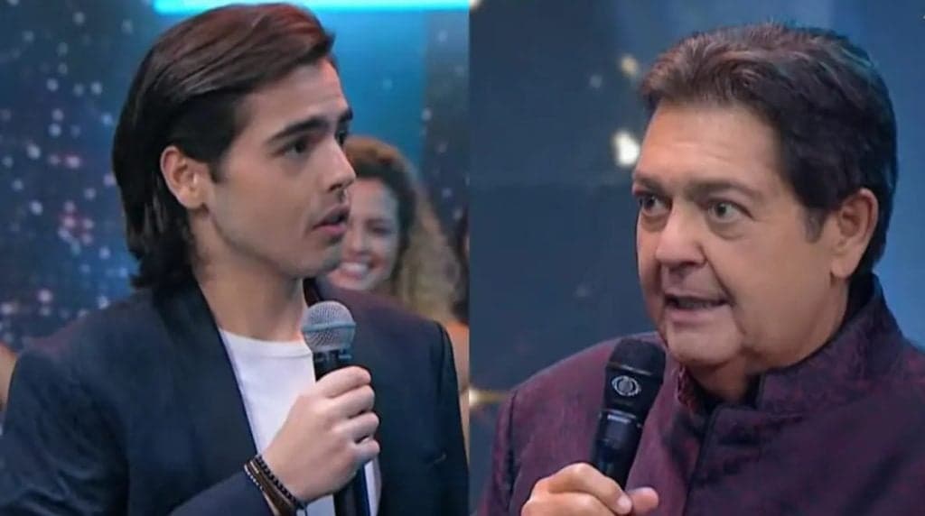 João Guilherme, filho de Faustão, deixa o pai cismado ao opinar sobre a mãe: "Vai encarar ela na volta!"