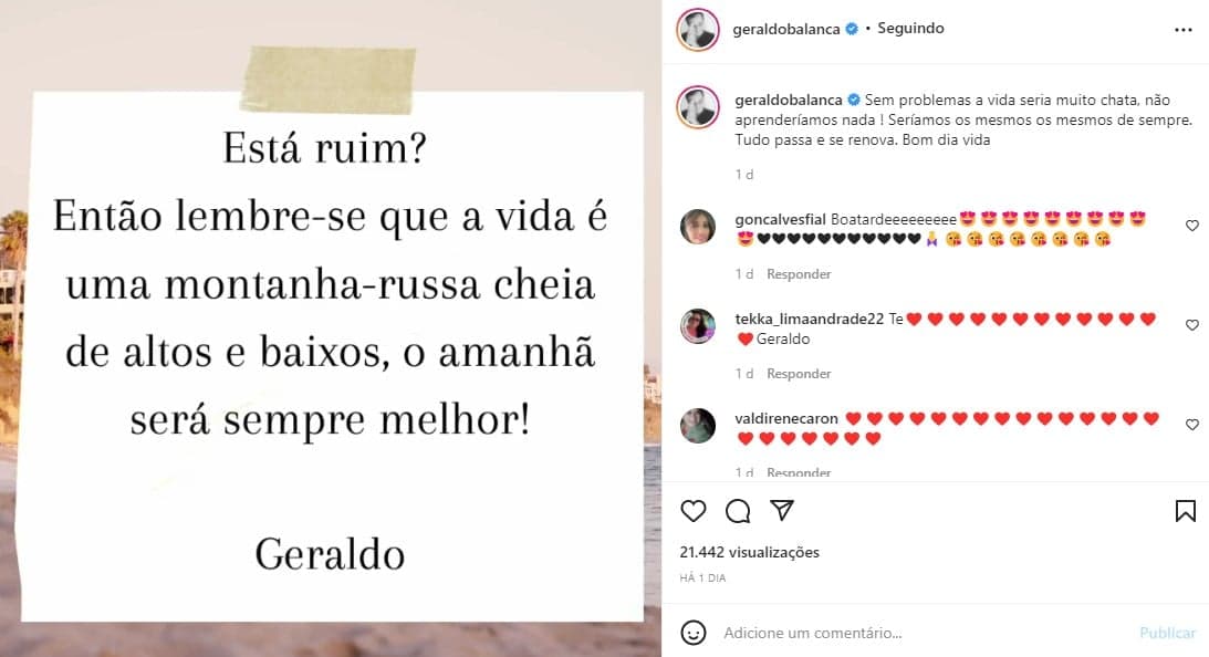 Geraldo Luís (Foto: Reprodução)