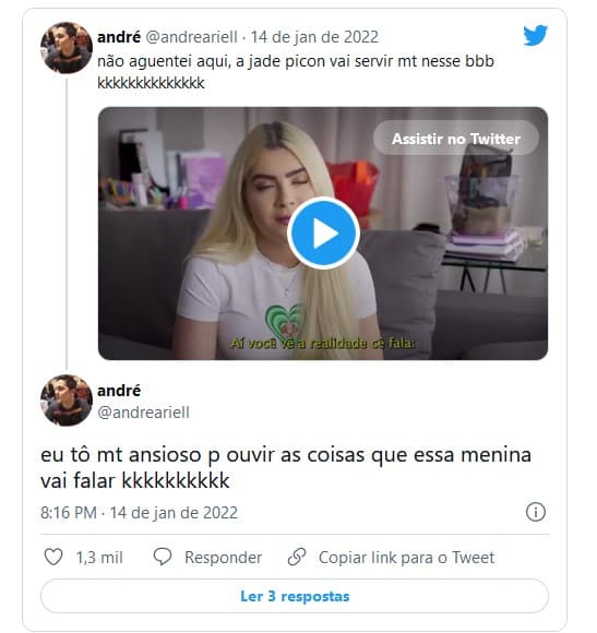 Vídeo de Jade Picon causou polêmica (Foto: Reprodução / Internet)