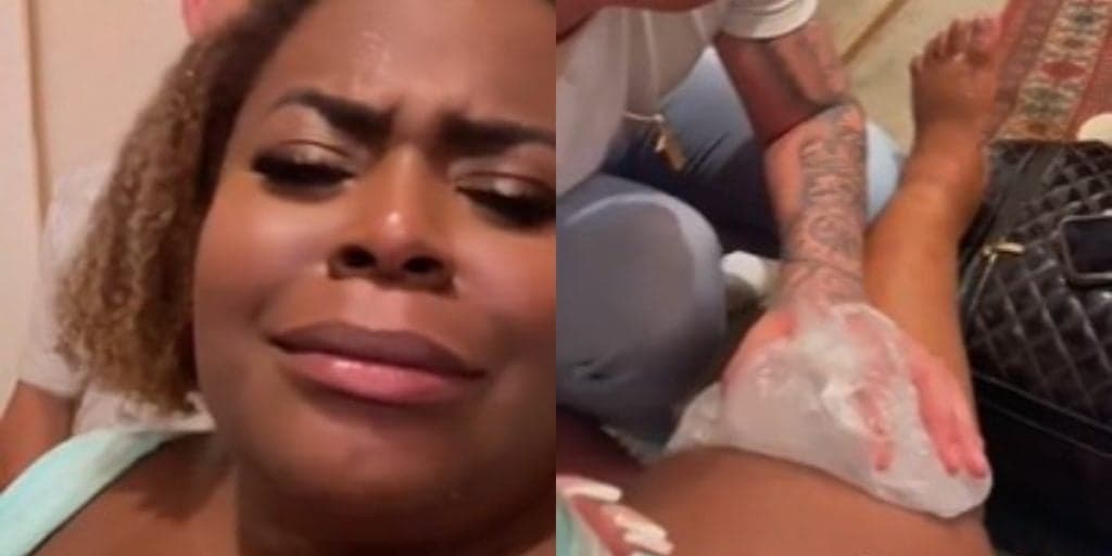 Jojo Todynho se machuca em sua festa de casamento e é tirada às pressas da comemoração