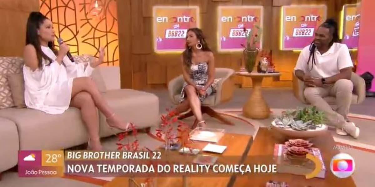 Juliette participou do "Encontro" com Patrícia Poeta e Manoel Soares (Foto: Reprodução/TV Globo)