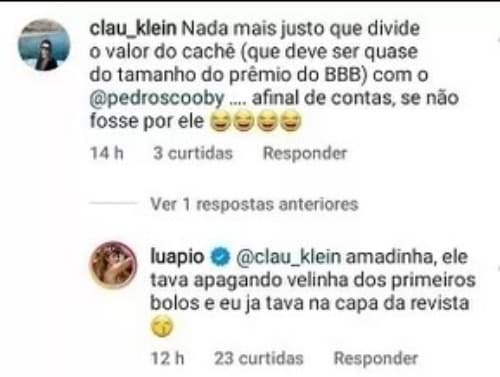 Luana respondeu a seguidora (Foto: Reprodução / Instagram)