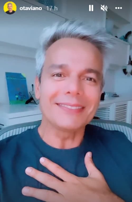 Otaviano Costa faz declarações sobre a sua emoção nas suas redes sociais (Reprodução/ Instagram)