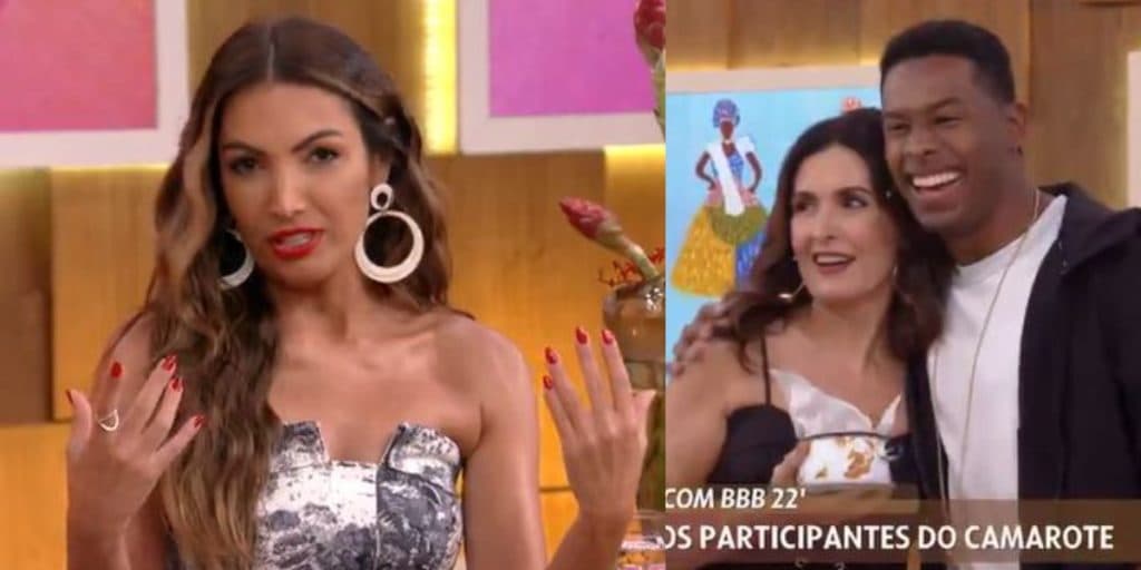 Patrícia Poeta expõe participante do BBB22  "Esteve com nossa amiga"