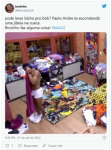 Web repercutiu volume na cueca branca do atleta (Foto: Reprodução / Twitter)