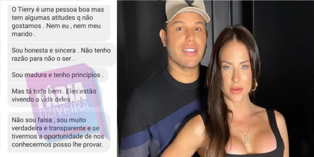 Familiar de Gabi Martins rasga o verbo sobre Tierry, namorado da cantora: “Não sou falsa”