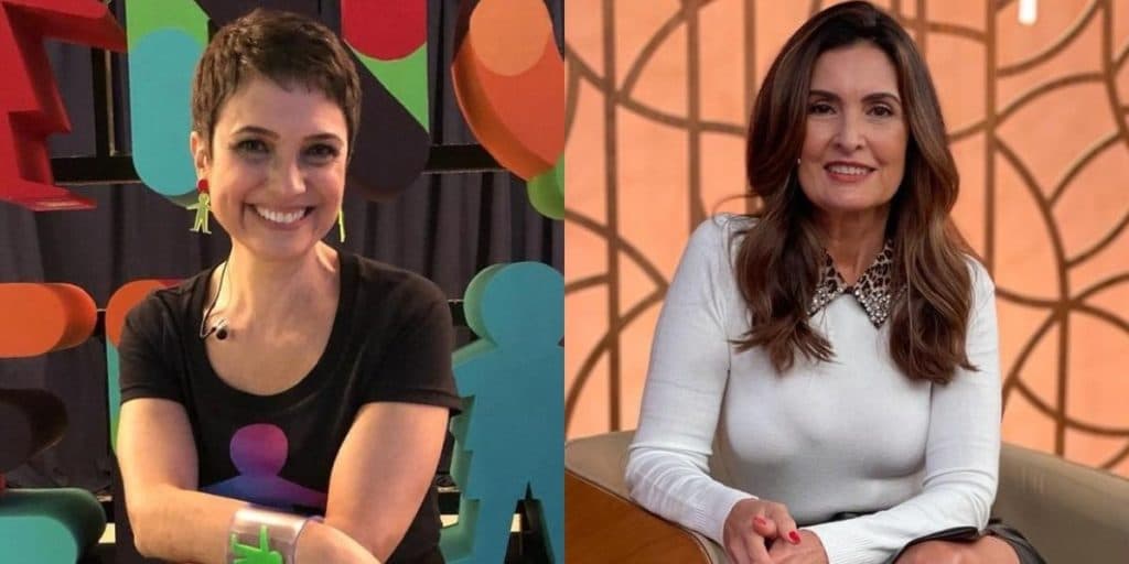 Sandra Annenberg mostra situação com Fátima Bernardes em foto: "Foi uma noite de muitos"