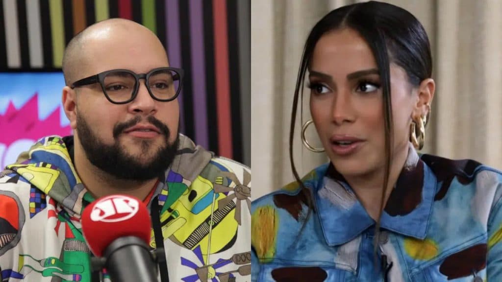 Anitta recebe comida de Tiago Abravanel e depois se chateia com o que acontece com o mimo do amigo